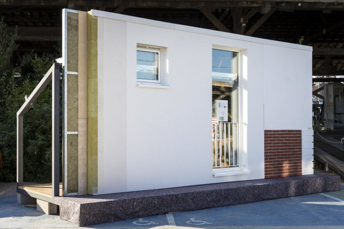 Ce prototype de façade isolante conçue notamment par STO a été présentée lors du premier concours d’innovation EnergieSprong en 2020.