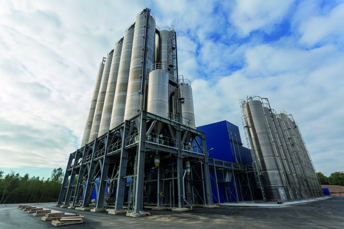 L’unité polypropylène, composant notamment utilisé dans le secteur de l’automobile (intérieur, carrosserie et éléments techniques), à Carling-Saint-Avold (Moselle) de TotalEnergies.