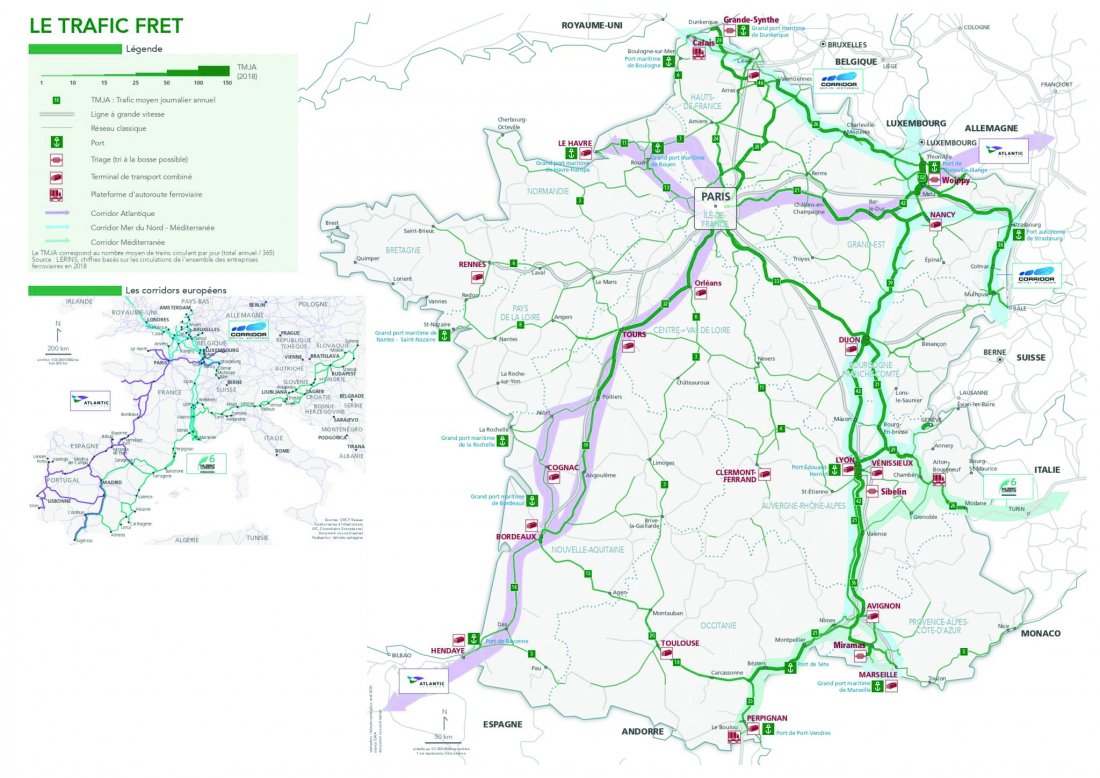 fret ferroviaire carte